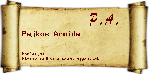 Pajkos Armida névjegykártya